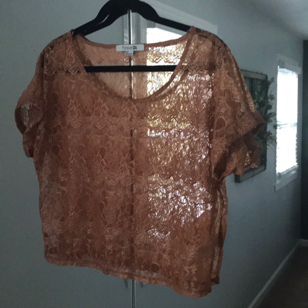 Forever 21 lace crop top